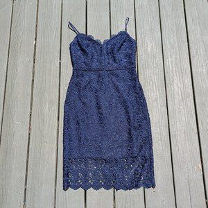 SOLD || J.Crew Spaghetti Strap Dress in Guipure Lace